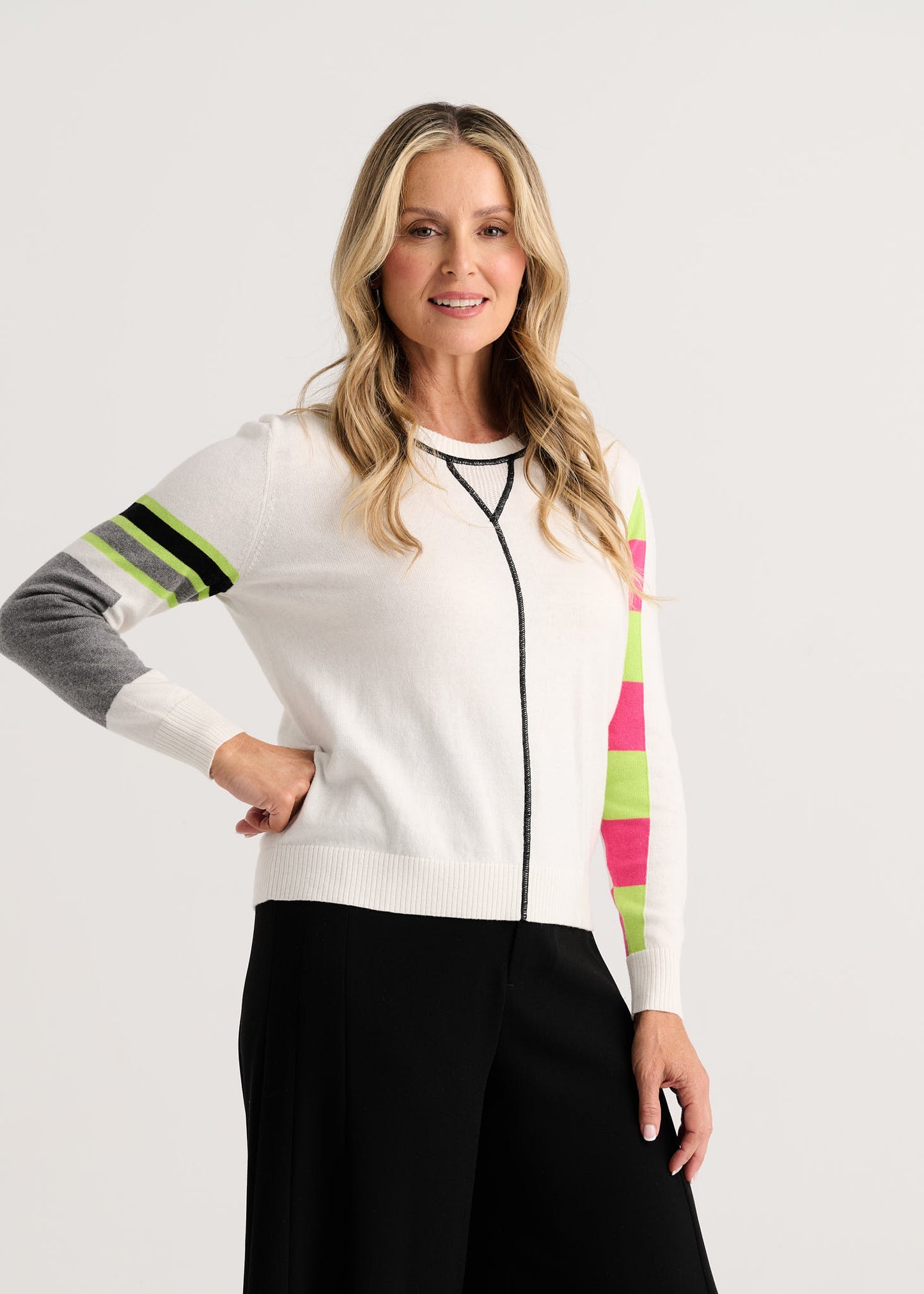 Weekend Ease Sweater in White