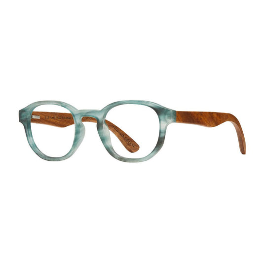 Sunset Readers - Matte Light Blue / Walnut Wood
