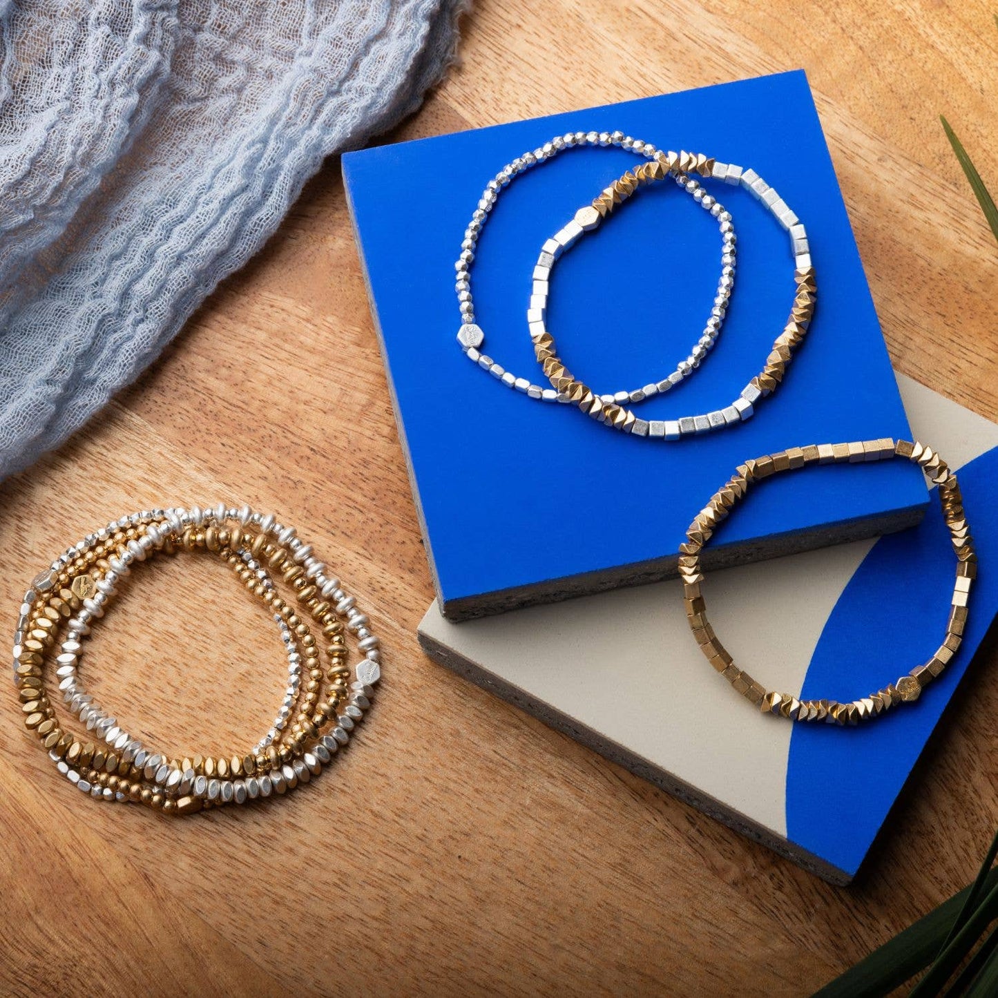 Mini Metal Stacking Bracelet - Gold/Silver