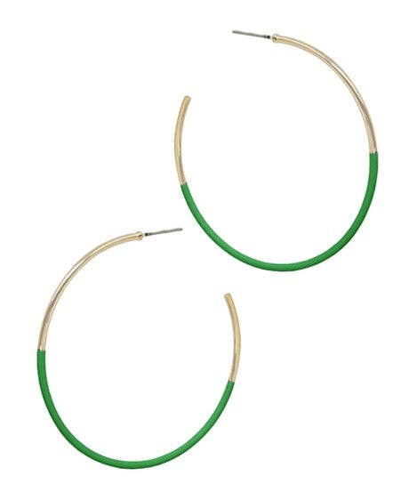 Green/Gold Skinny Hoop