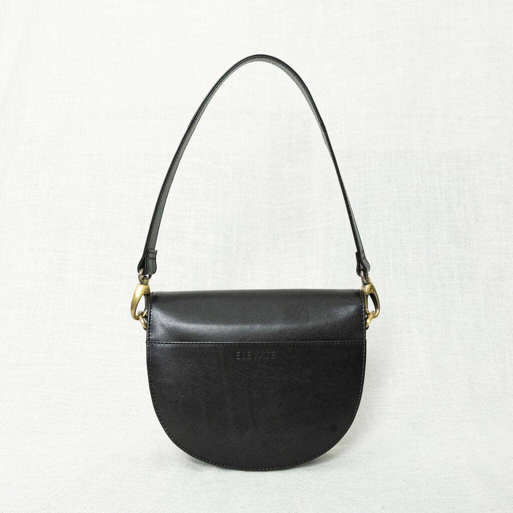Stella Saddle Bag in Black