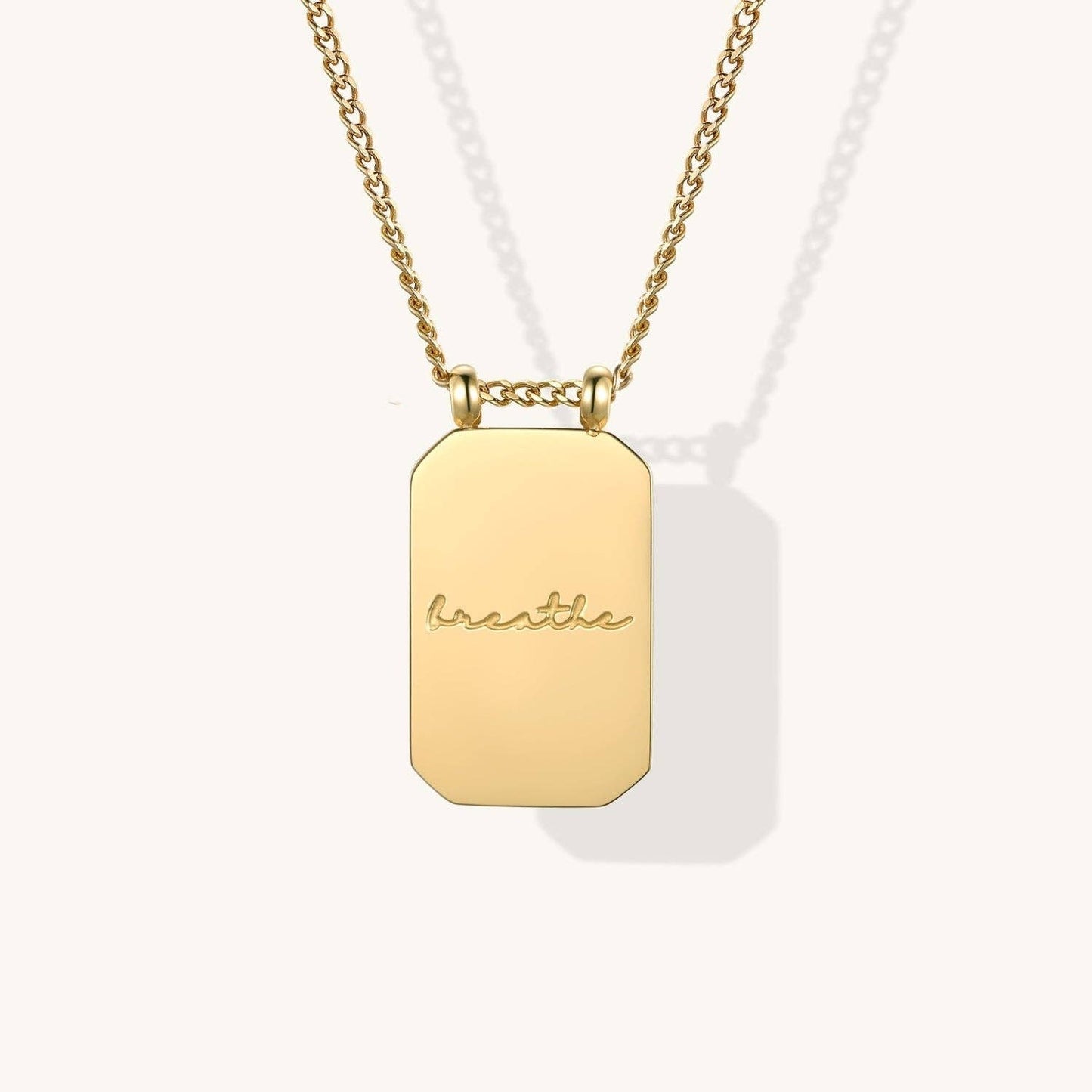 Breathe Necklace in Silver