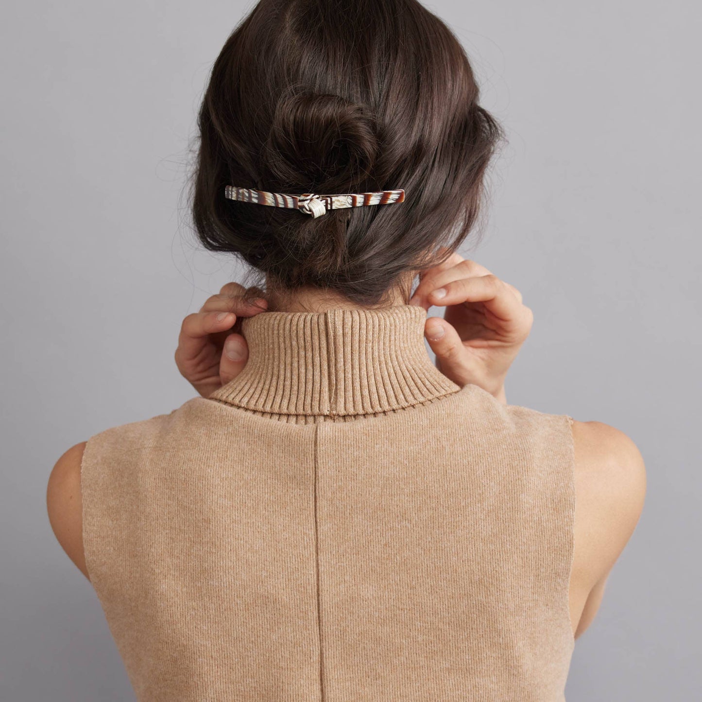 Eco French Twist Hair Barrettes: Espresso