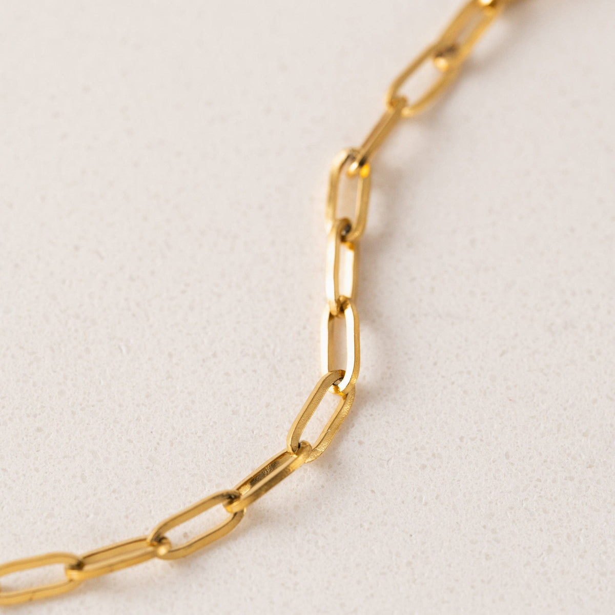 Paperclip Chain Bracelet in Gold