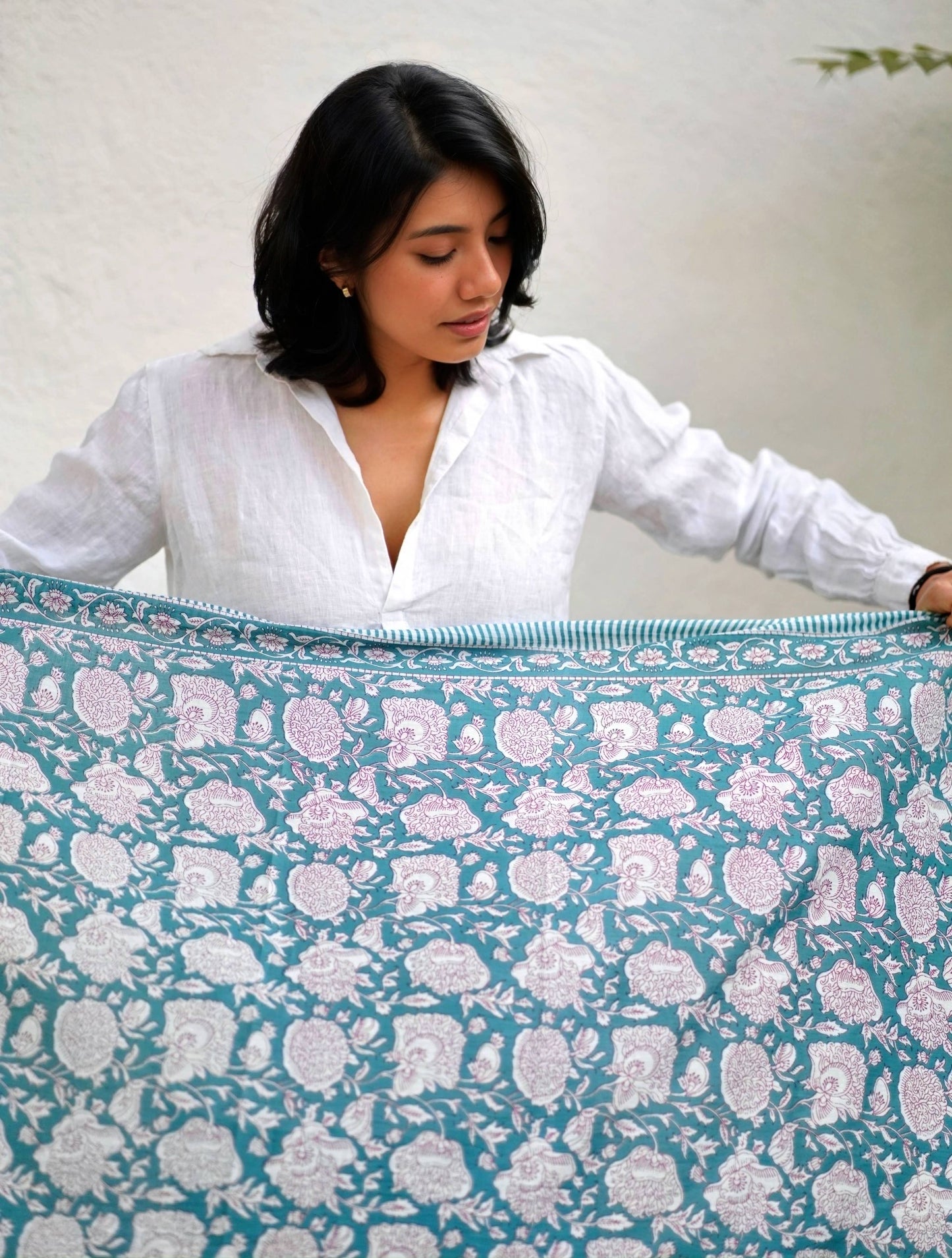 Genesis Cotton Block Print Scarf