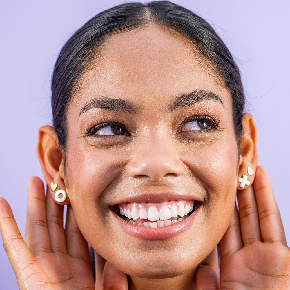 Alice Brass Heart Post Earrings