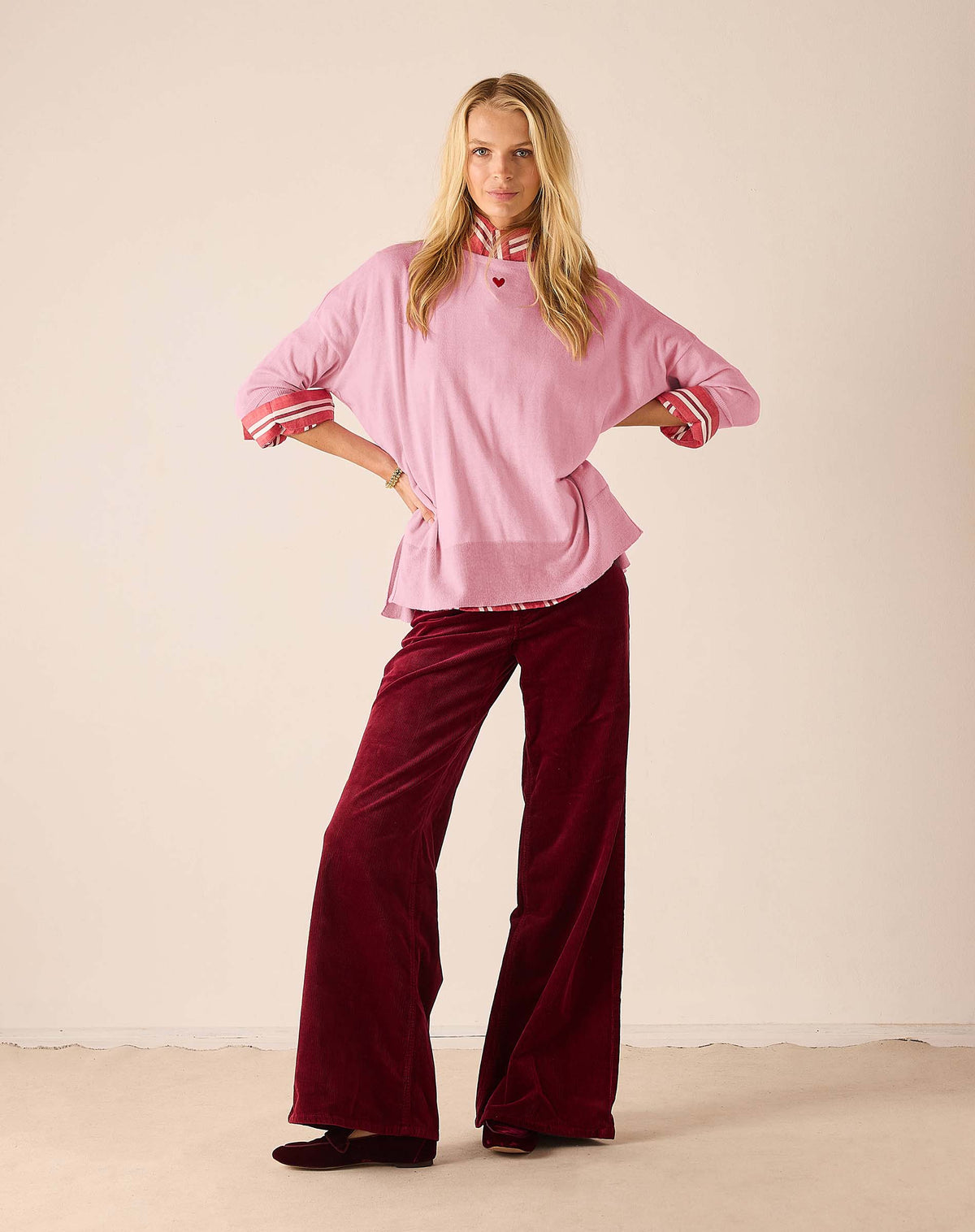 Amour Sweater in Pink Orchid