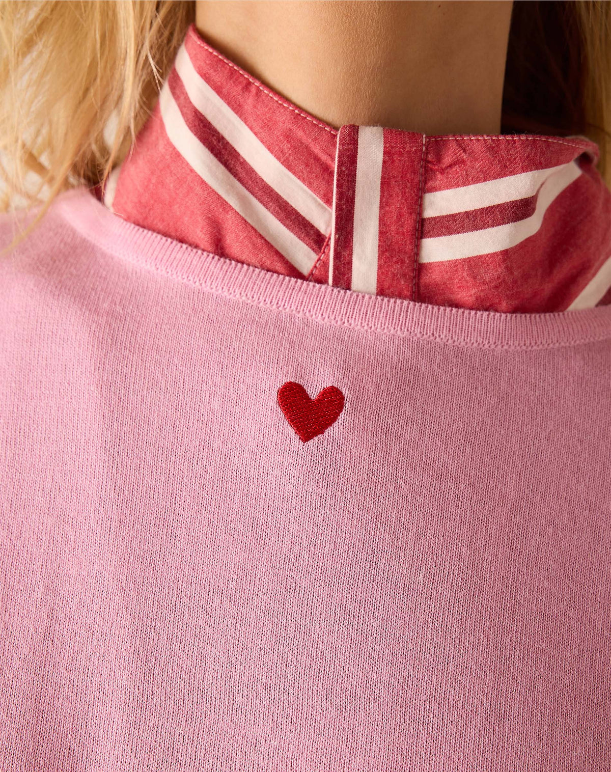 Amour Sweater in Pink Orchid