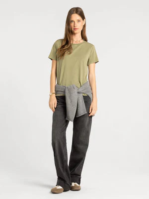 Asher Tee in Oil Green