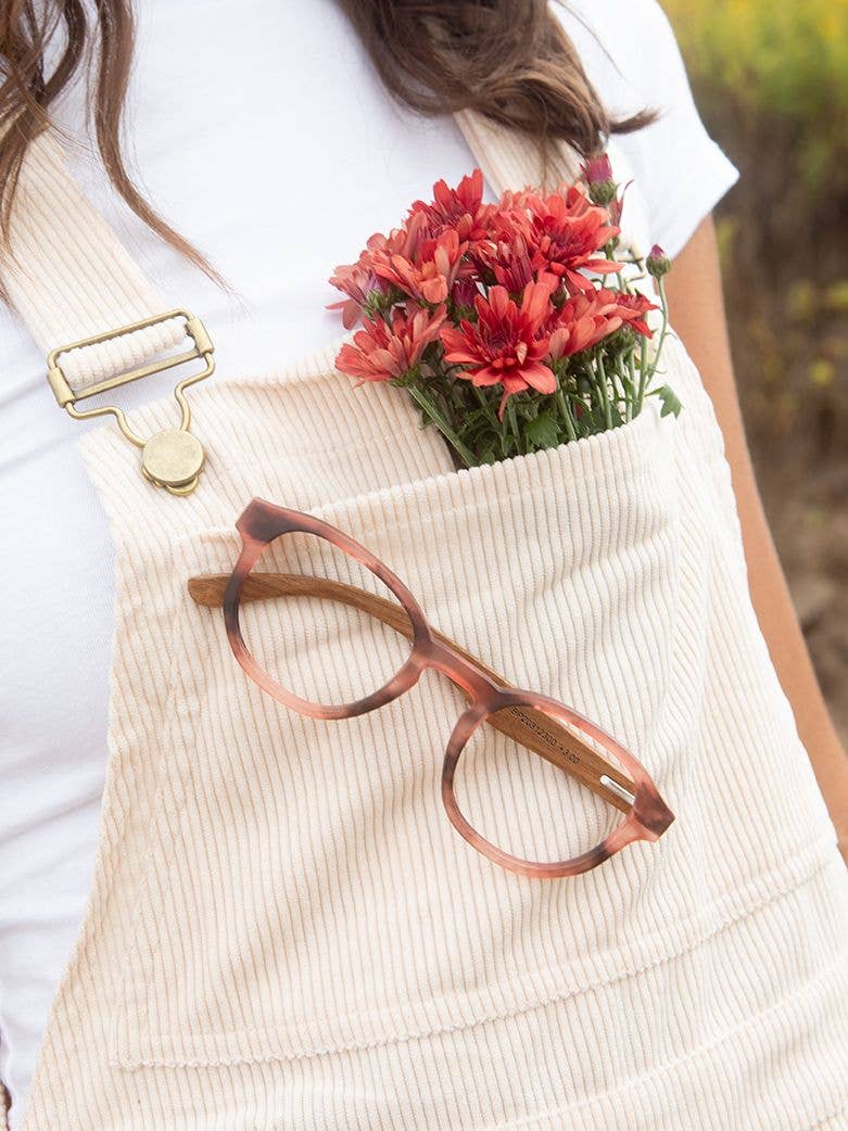 Sunset Readers - Matte Rose Marble / Walnut Wood
