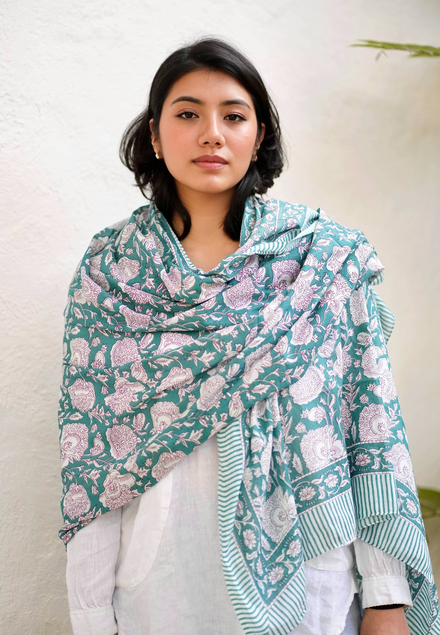 Genesis Cotton Block Print Scarf