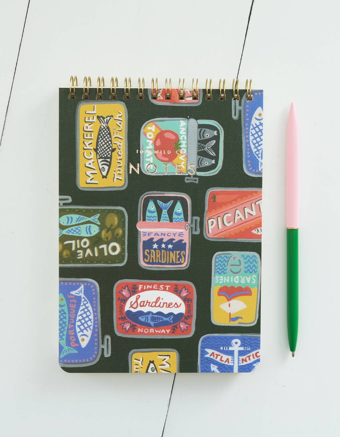 Tinned Fish Spiral Jotter