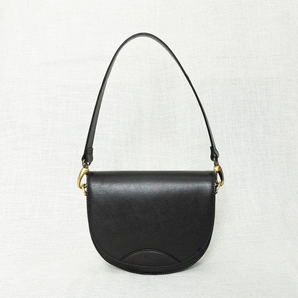 Stella Saddle Bag in Black