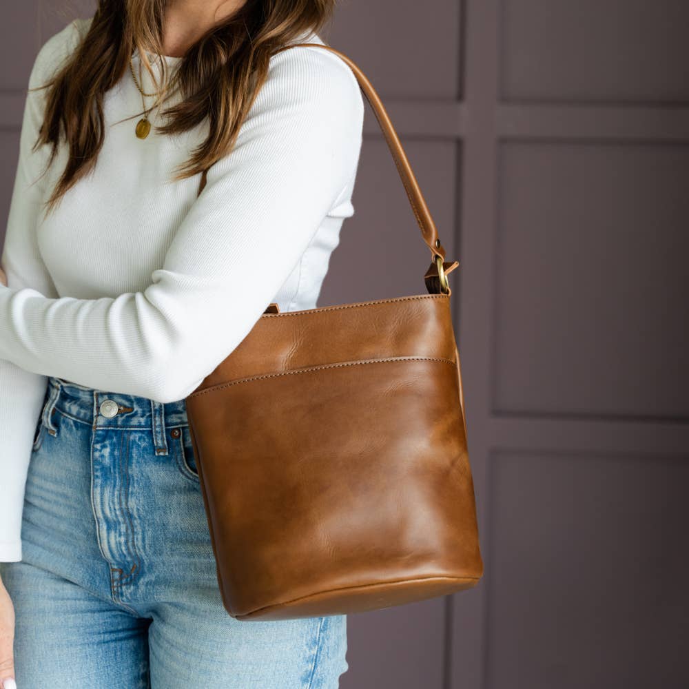 Newport Tote Bag in Chestnut