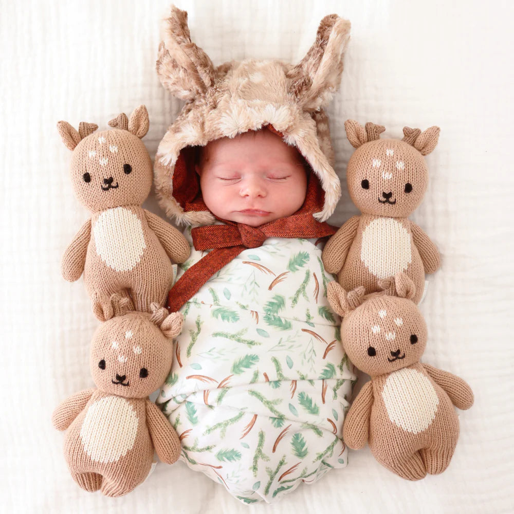 Baby Fawn Hand-Knit Plush