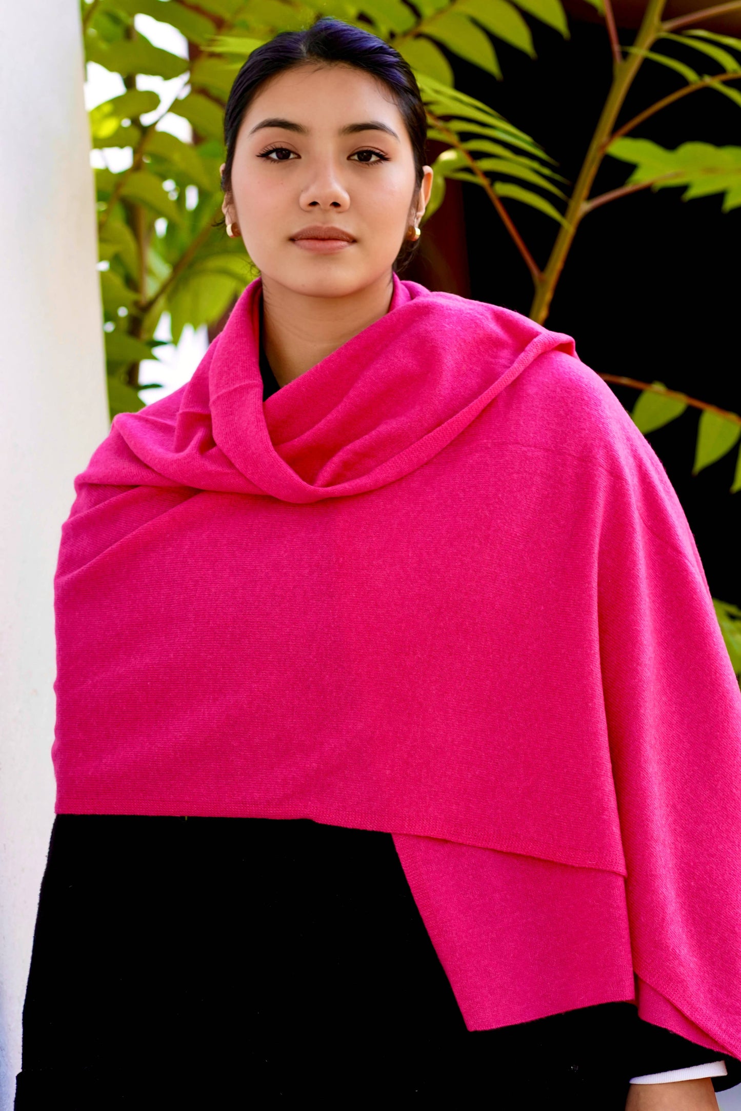 Cashmere Scarf/Wrap Fuschia