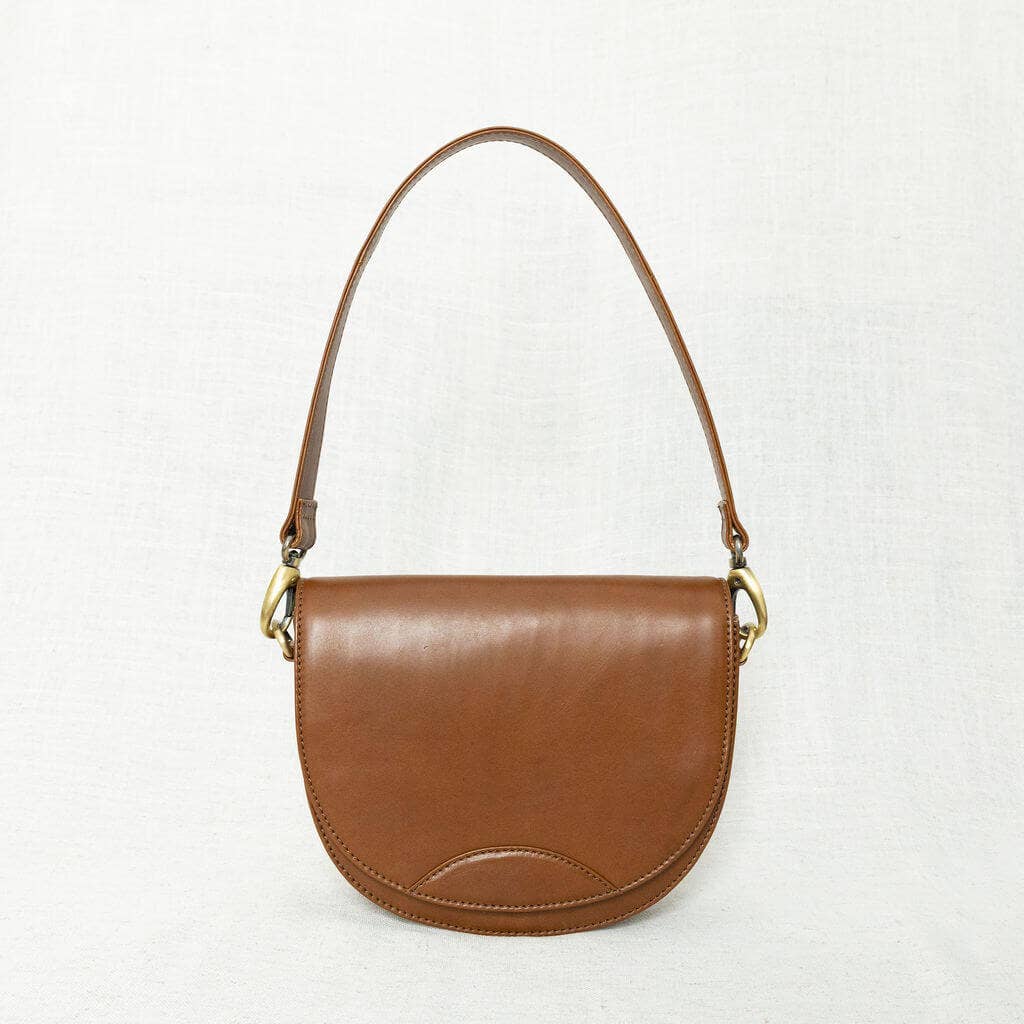 Stella Saddle Bag in Chestnut