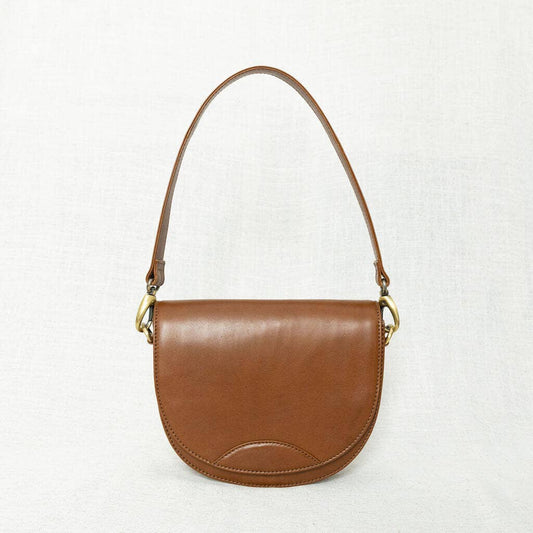 Stella Saddle Bag in Chestnut