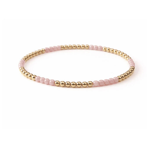 Refined Stone Bracelet in Pink