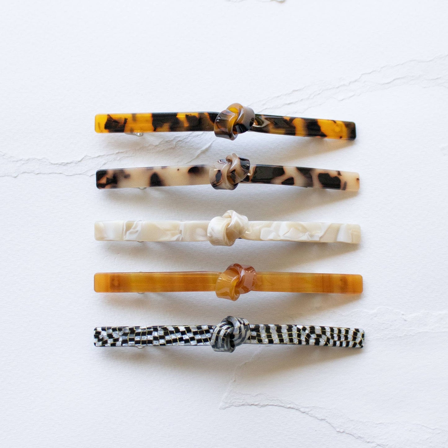 Eco French Twist Hair Barrettes: Pink Aura