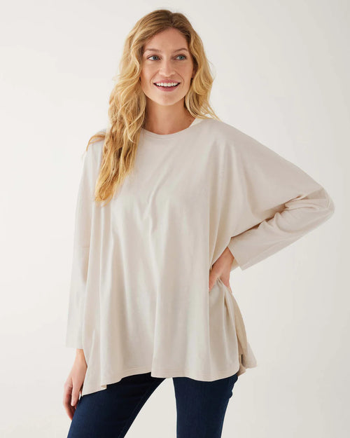 Catalina Slub Tee in Moonstone