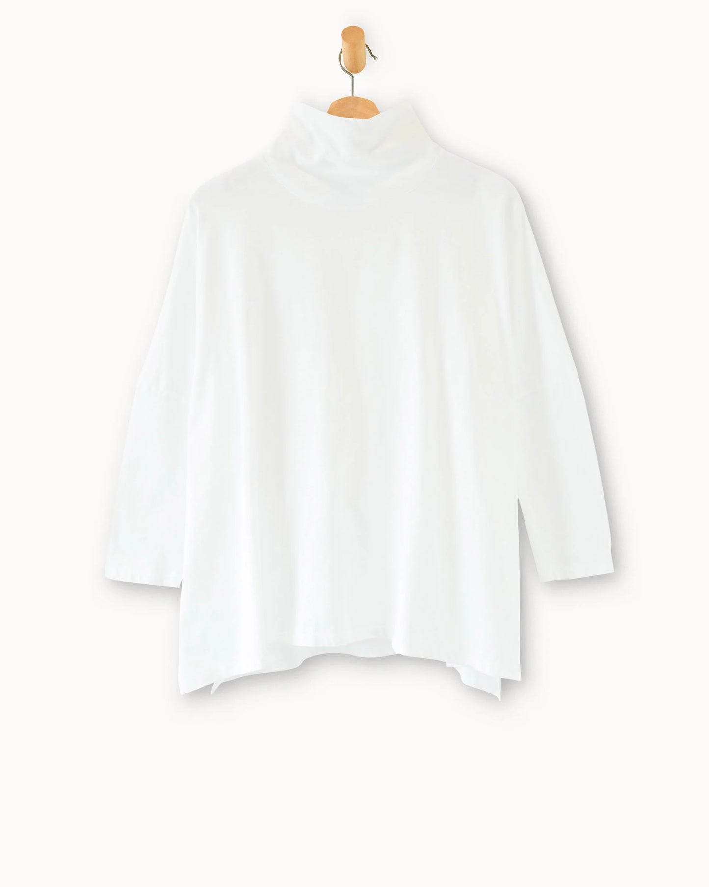 Catalina Turtleneck Tee in White