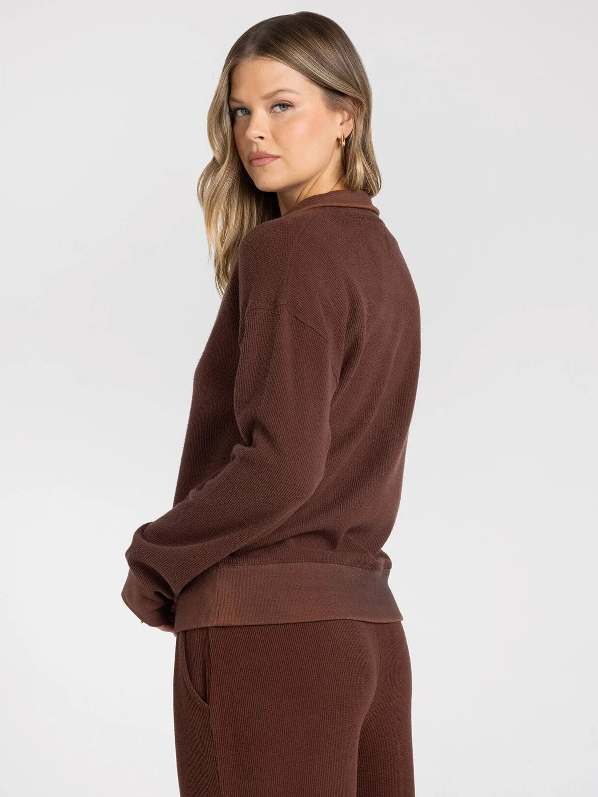 Chrishell Pullover in Deep Mahogany