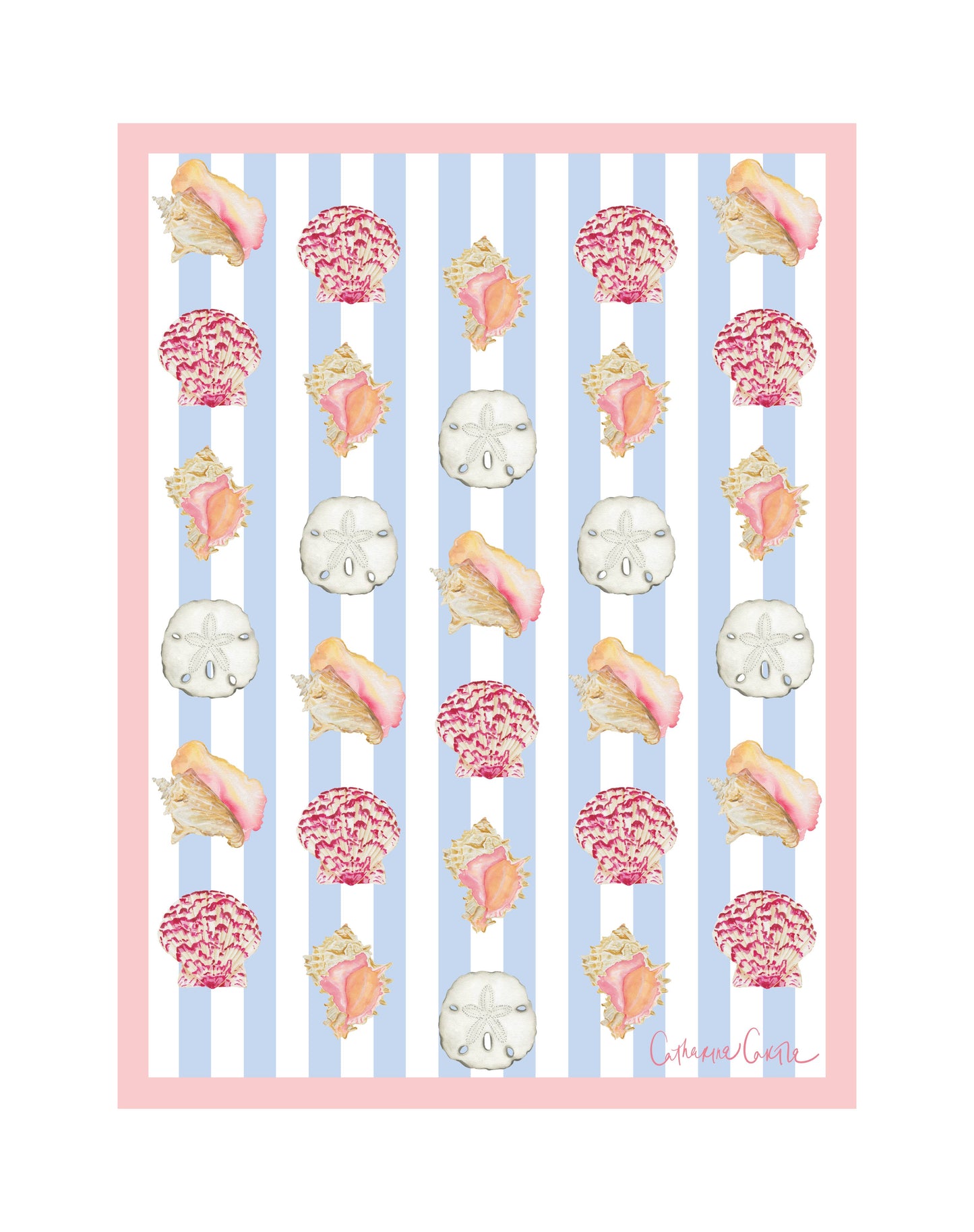 Shell Collector Double Sided Tea Towel
