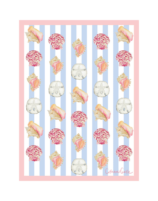 Shell Collector Double Sided Tea Towel