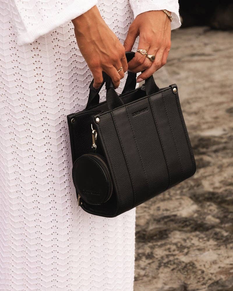 Manhattan Mini Tote Bag in Black