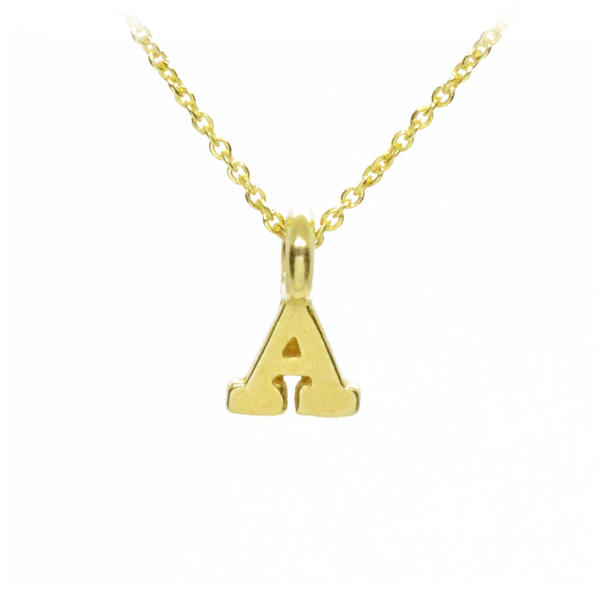 Dainty Initial Necklace in Gold