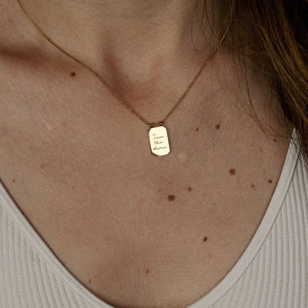 I Am The Storm Necklace in Silver