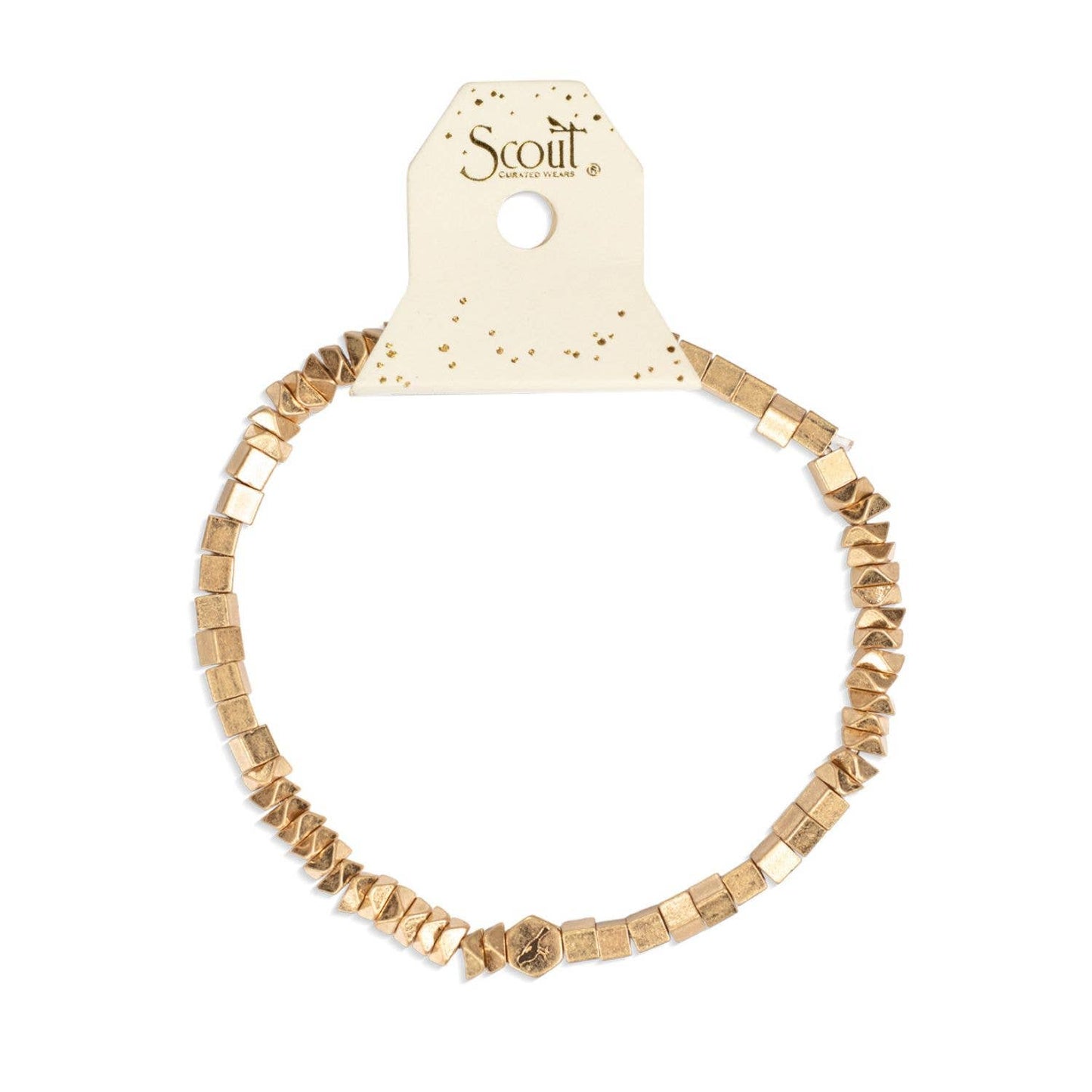 Mini Metal Stacking Bracelet - Gold