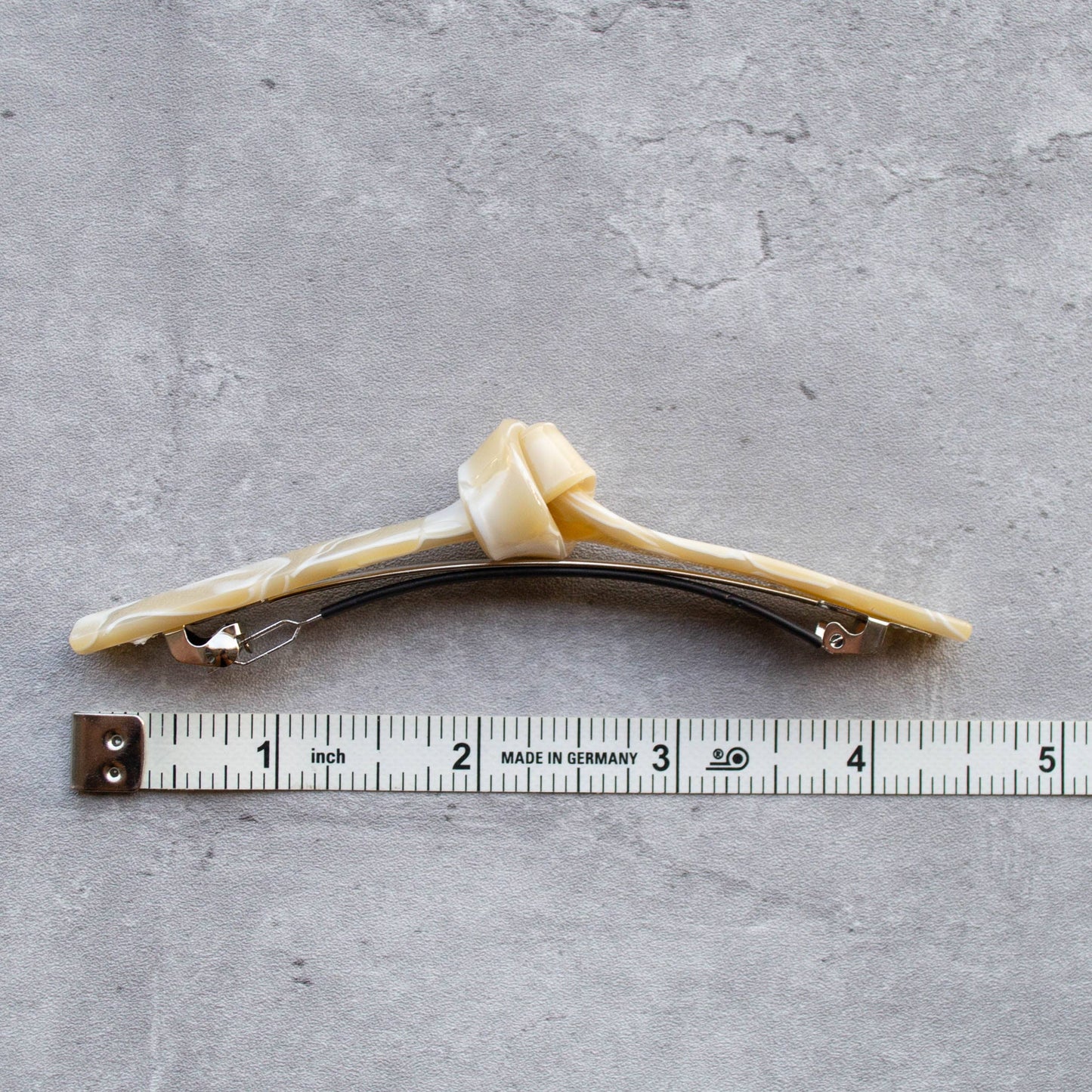 Eco French Twist Hair Barrettes: Taupe Mix