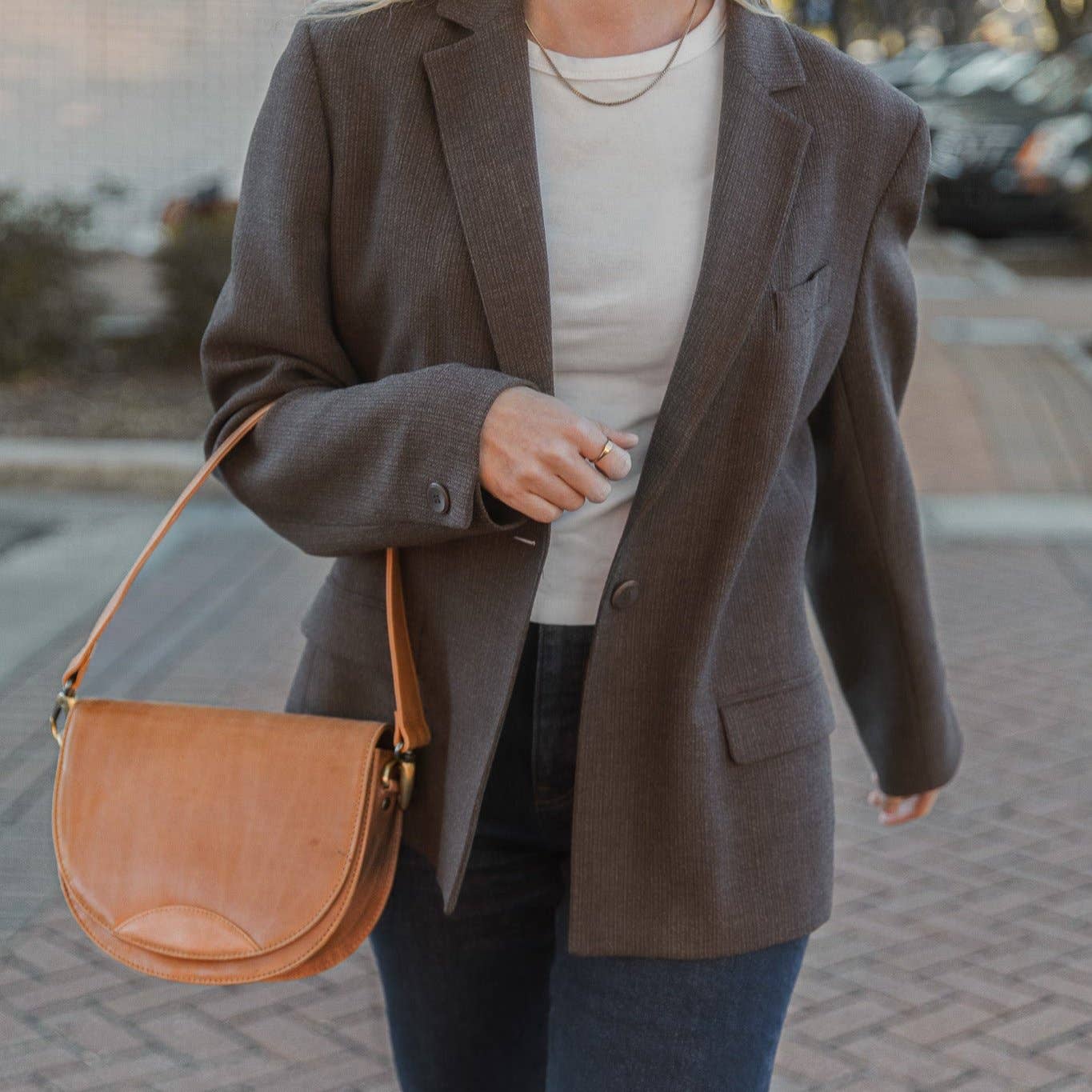 Stella Saddle Bag: Camel
