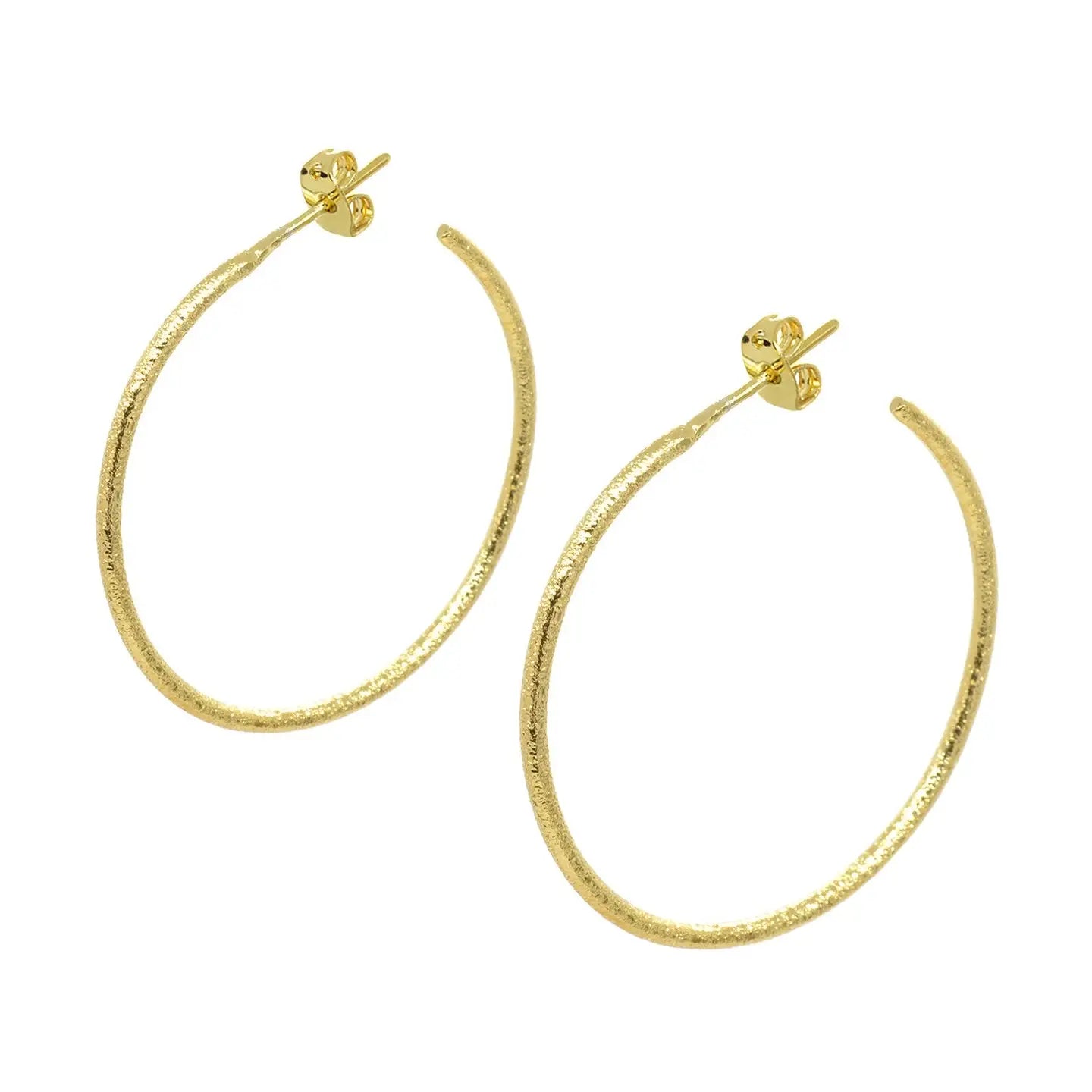 Sparkle Hoop Earring in Gold (0.75")
