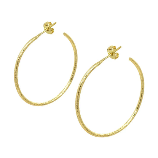 Sparkle Hoop Earring in Gold (0.75")