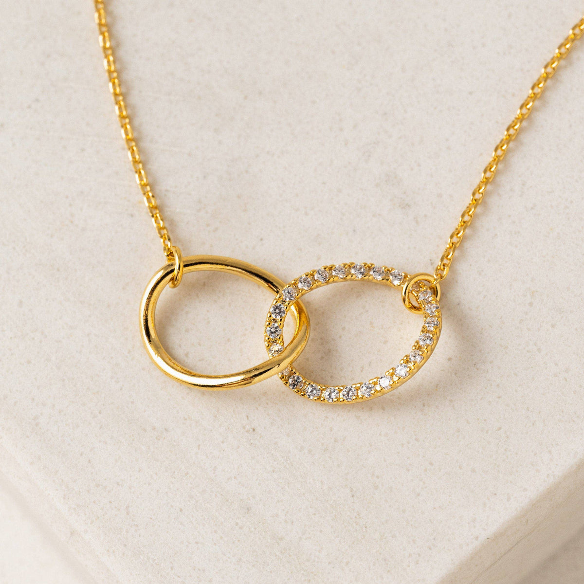Encore Pavé Necklace in Gold