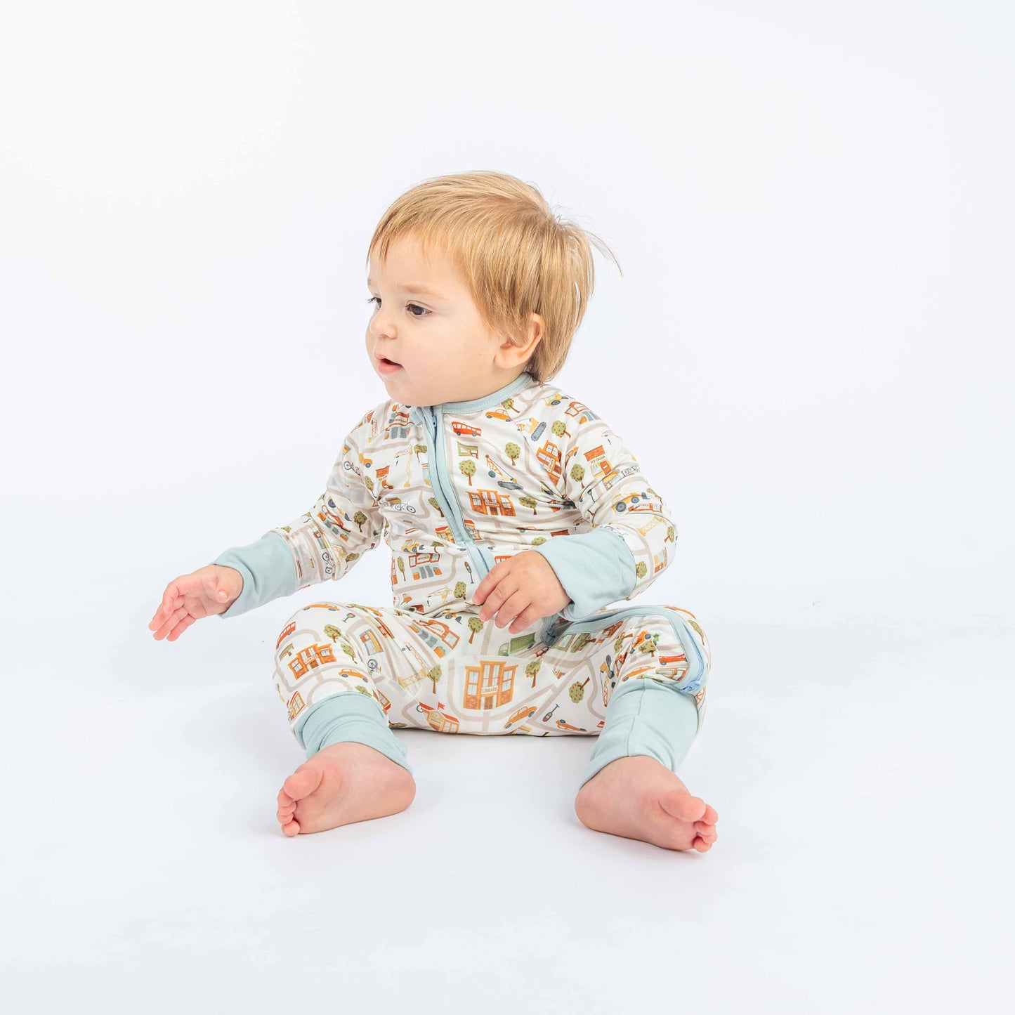 Let's Go! Bamboo Convertible Baby Pajamas