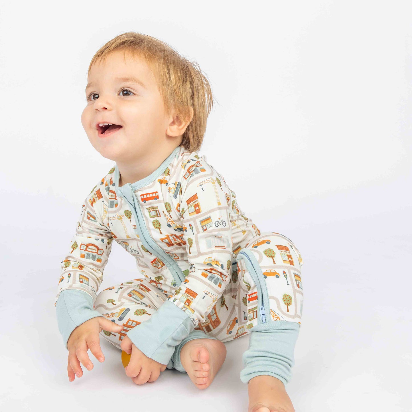 Let's Go! Bamboo Convertible Baby Pajamas