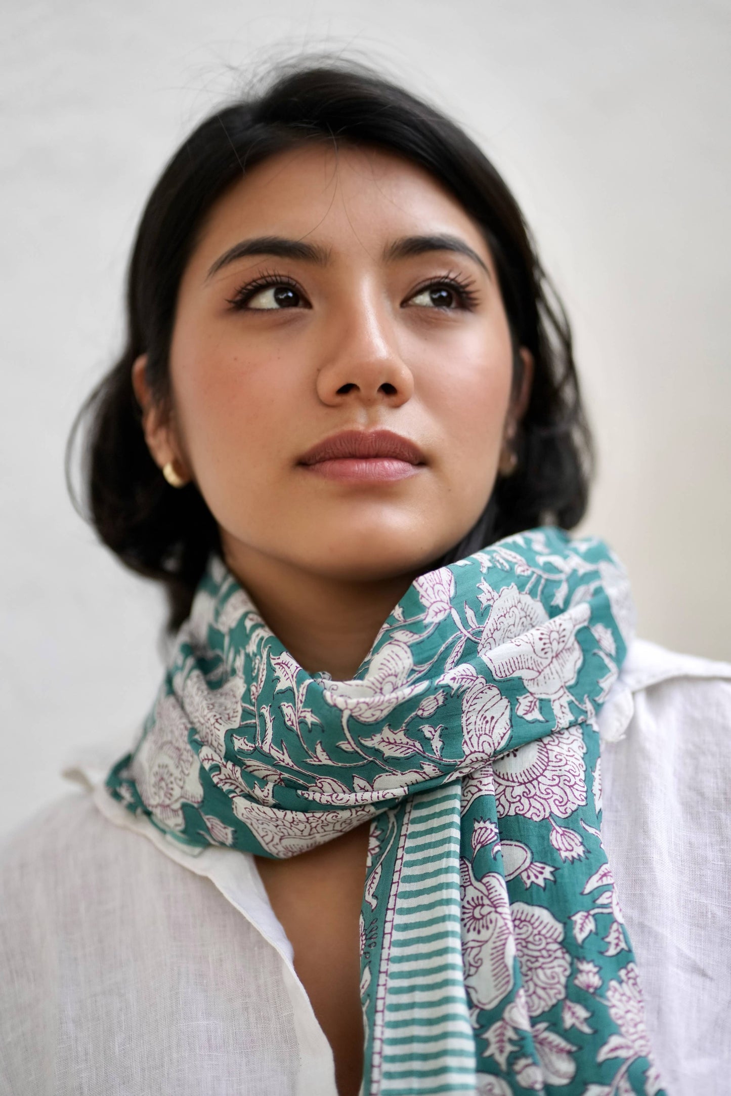 Genesis Cotton Block Print Scarf