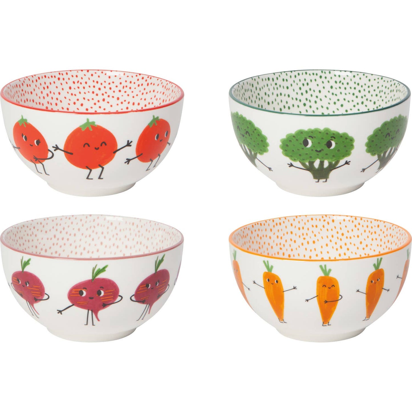 Funny Food Bowls (Set of 4)