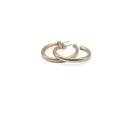 Paris 14K Gold-Filled Post Hoop Earrings - 20mm