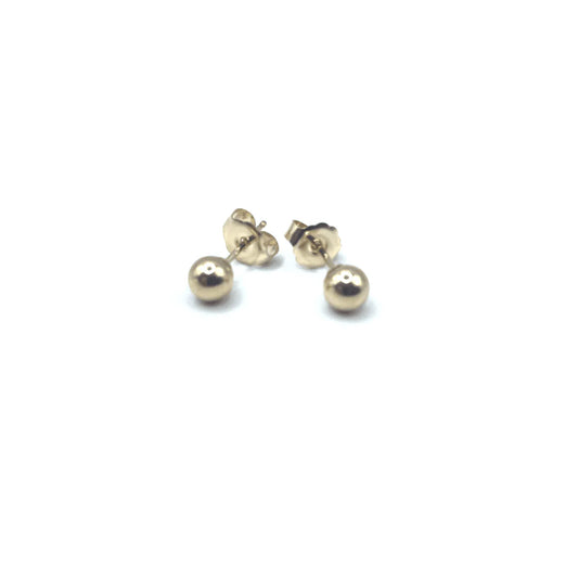 Ball Stud Earring Gold Fill