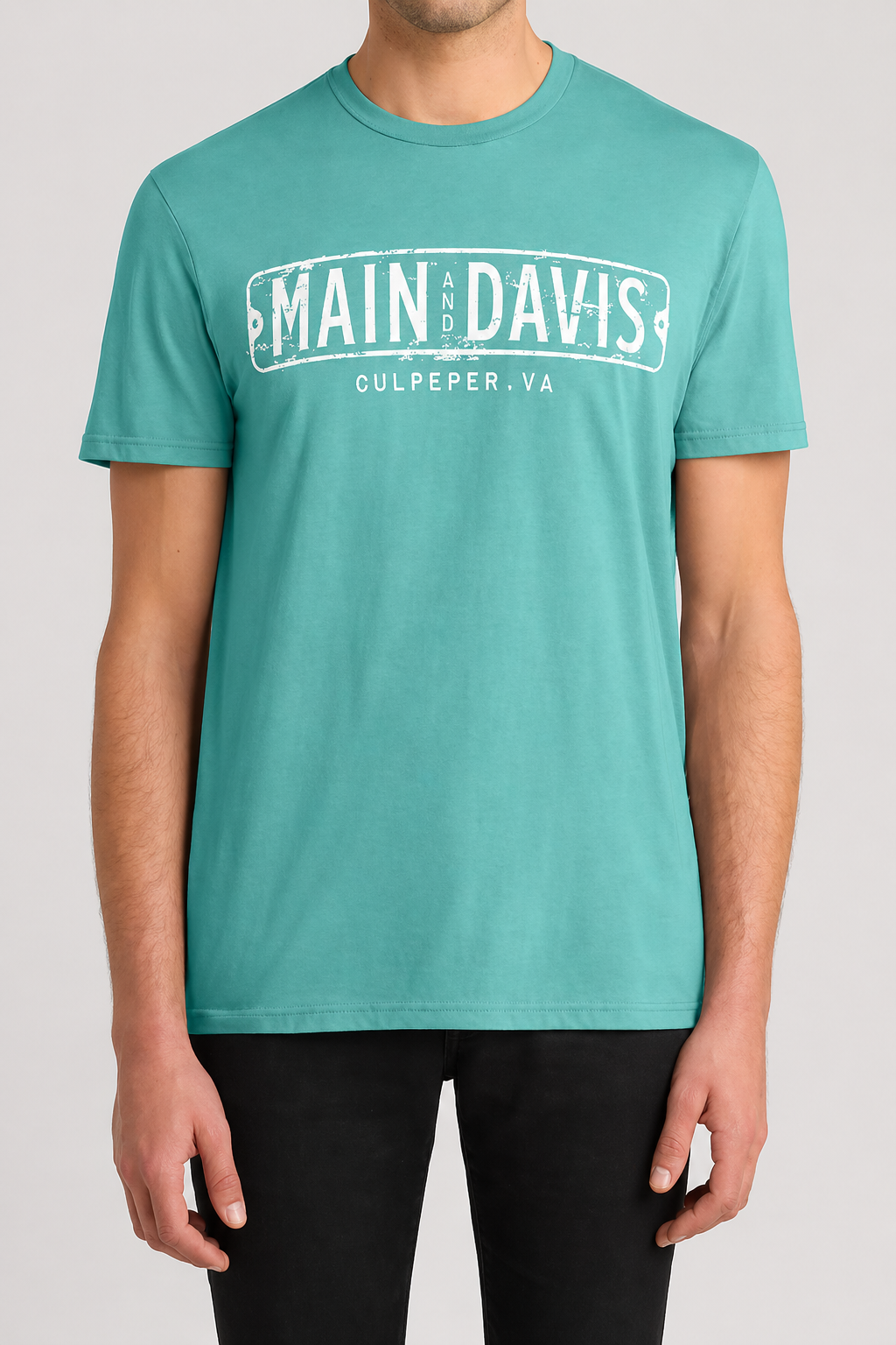 Main & Davis T-Shirt in Eucalyptus