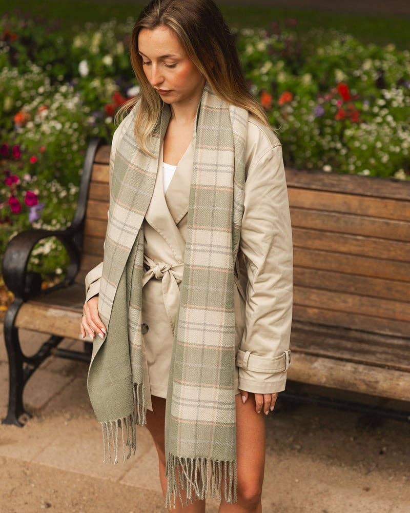 Somerset Scarf in Sage Green