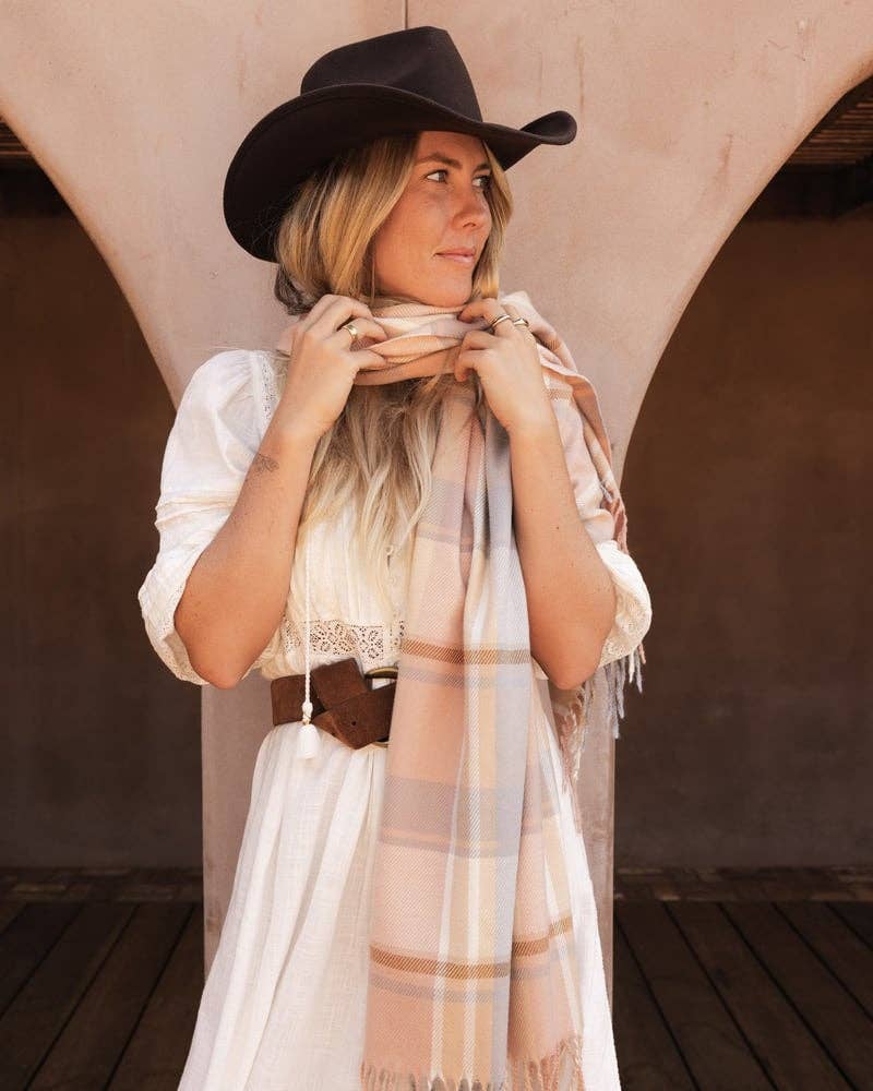 Balmoral Scarf in Blush