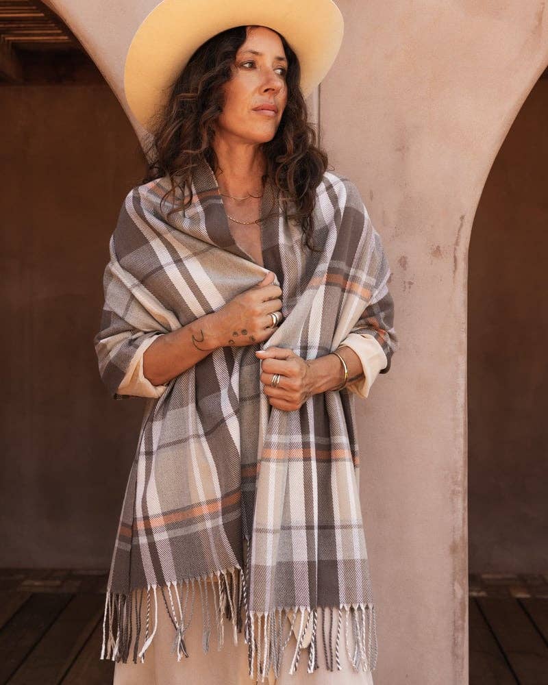 Balmoral Scarf in Taupe