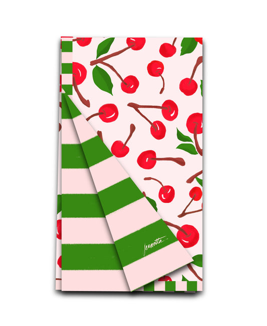 Double Sided Mon Cheri Tea Towel
