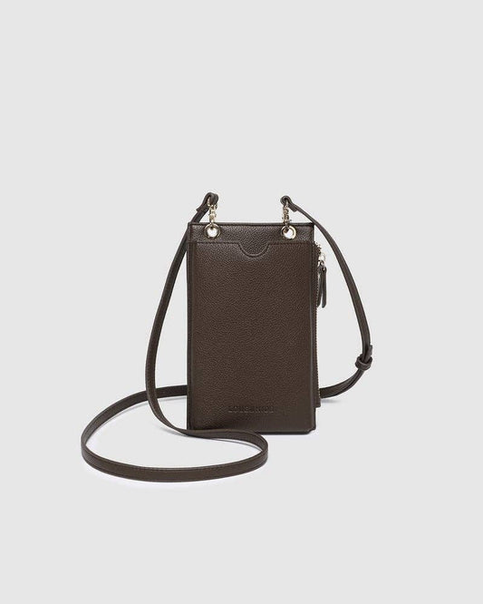 Suki RFID Phone Bag - Chocolate